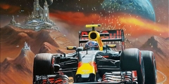 Formule 1 Max Verstappen Fantasy Stad