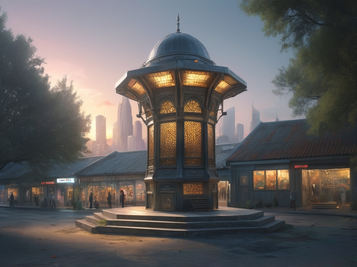 AlbedoBase_XL_In_the_style_of_craig_mullins_a_futuristic_tower_0-4